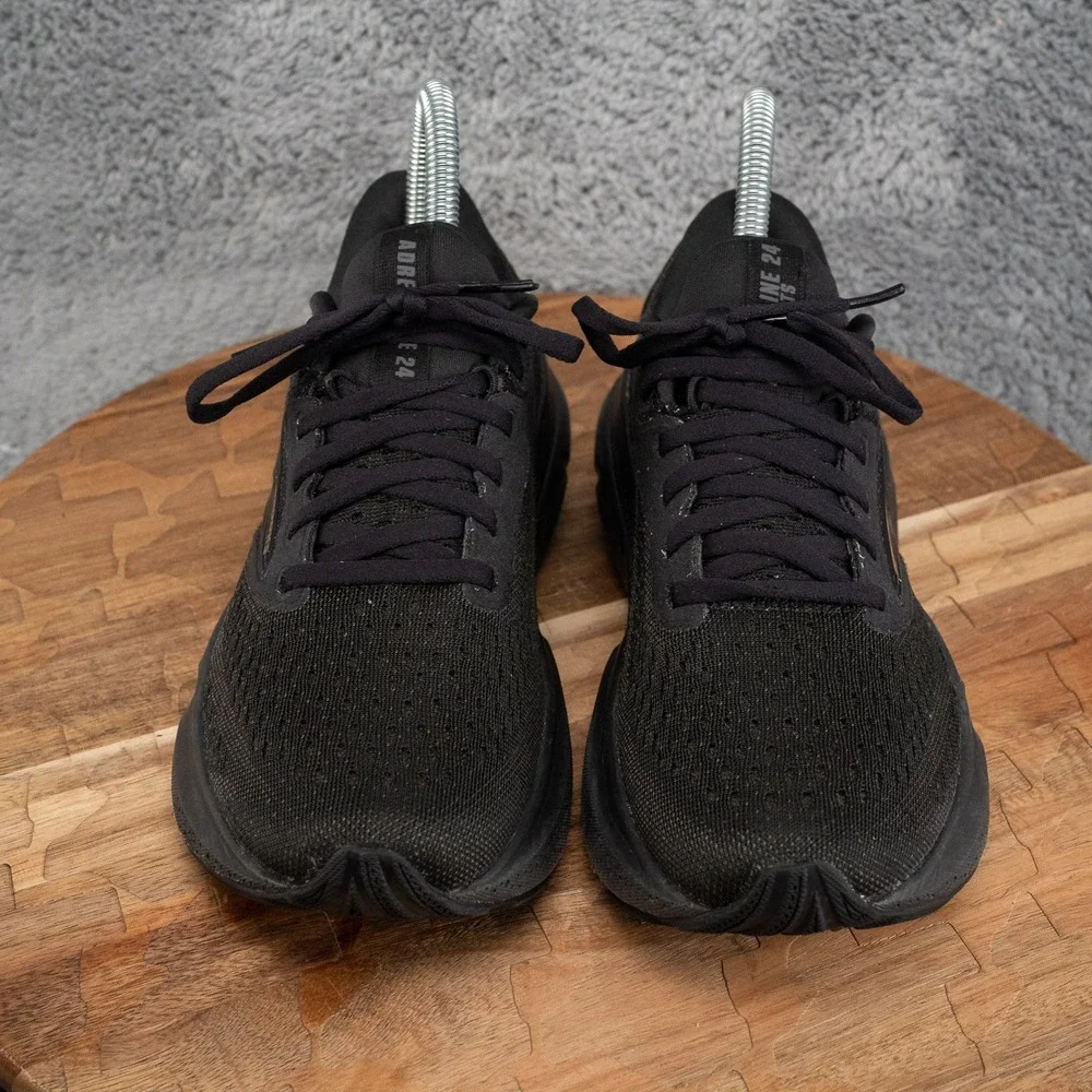 BROOKS Adrenaline GTS 24 Running Shoes Womens Size 6 B Triple Black